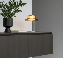 Lampe à poser, Pace 28, ambre, LED, dim, 1800-3002K, Ø28cm, H32cm - A-N-D