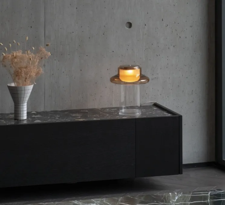 Lampe à poser, Pace 28, ambre, LED, dim, 1800-3002K, Ø28cm, H32cm - A-N-D