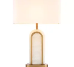 Lampe à poser, Palladio, Albâtre, laiton antique, L46cm, H67cm - Eichholtz