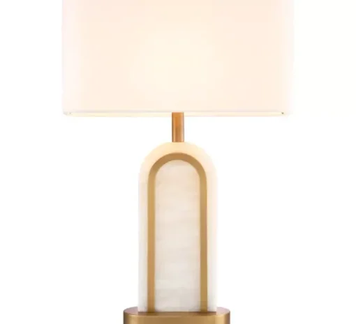 Lampe à poser, Palladio, Albâtre, laiton antique, L46cm, H67cm - Eichholtz