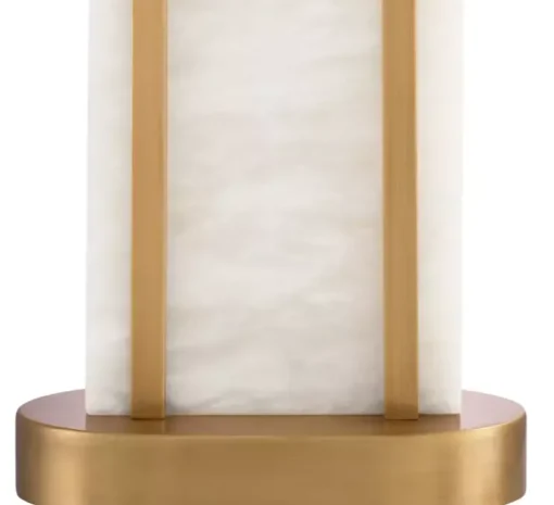 Lampe à poser, Palladio, Albâtre, laiton antique, L46cm, H67cm - Eichholtz