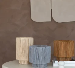 Lampe à poser, Panama L, naturel, Ø24cm, H36cm - Good&Mojo