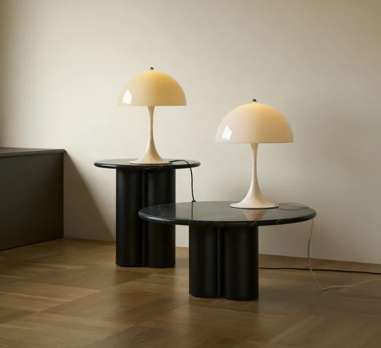 Lampe à poser, Panthella 320, blanc opale, Ø32cm, H43,8cm - Louis Poulsen