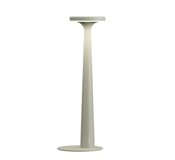Lampe à poser, Papiria, vert sauge, LED, dim, 2700-3000-4000K, Ø12cm, H34cm - Karman