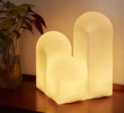 Lampe à poser, Parade 160, blanc coquillage, LED, dim, 2800K, 150 lm, Ø15,5cm, H16cm - HAY