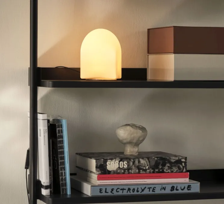 Lampe à poser, Parade 160, blanc coquillage, LED, dim, 2800K, 150 lm, Ø15,5cm, H16cm - HAY