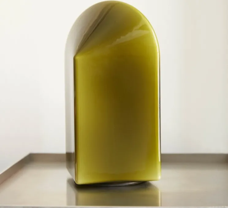 Lampe à poser, Parade 240, vert mousse, LED, dim, 2800K, 150 lm, Ø15,5cm, H24cm - HAY