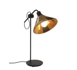 Lampe à poser, Parrot, marron, Ø26cm, H62cm - Forestier
