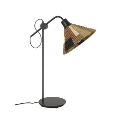 Lampe à poser, Parrot, marron, Ø26cm, H62cm - Forestier