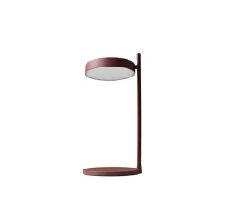 Lampe à poser, Pastille B2, rouge oxyde, LED, 2700K, 690lm, Ø20,1cm, H39cm - Wastberg