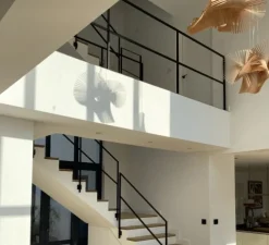 Lampe à poser, Pastille B2, rouge oxyde, LED, 2700K, 690lm, Ø20,1cm, H39cm - Wastberg