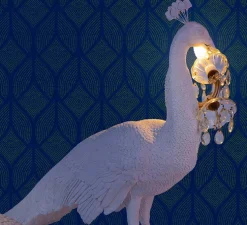 Lampe à poser, Peacock, paon, blanc, L100cm, H69cm - Seletti