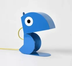 Lampe à poser, Perroquet, Bleu, L19cm, H23cm - Bleu Carmin Design