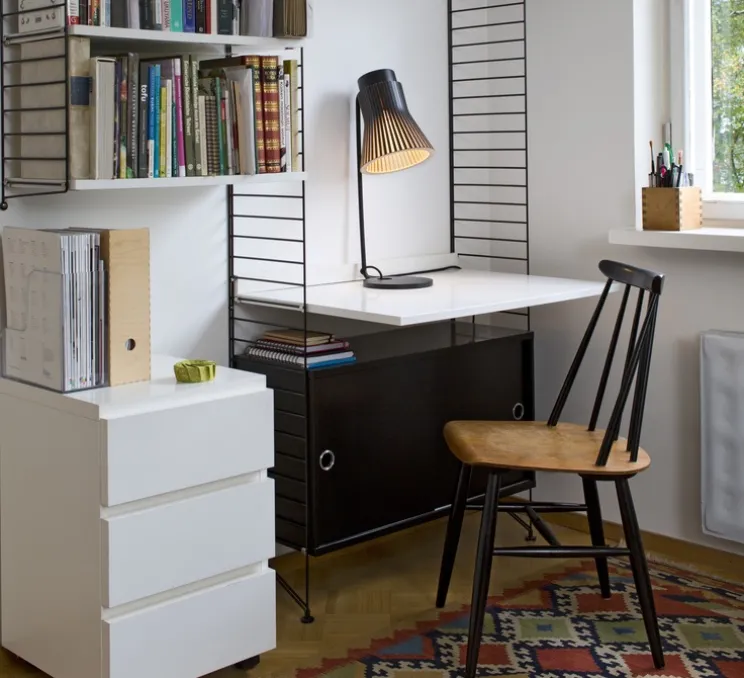 Lampe à poser, Petite 4620, noir, LED, L20cm, H56cm - Secto Design