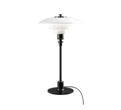 Lampe à poser, PH 2/1 Lampe de Table, noir brillant, LED, Ø20cm, H35,5cm - Louis Poulsen