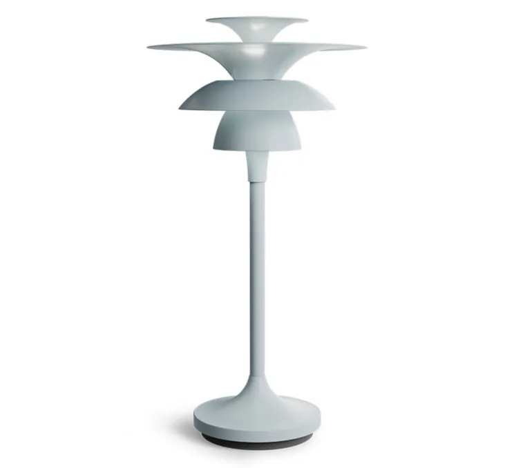 Lampe à poser, Picasso, bleu glace, Ø18cm, H34,8cm - Belid