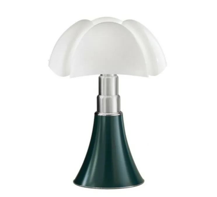 Lampe à poser, Pipistrello Medium, vert foncé, LED, 2700K, 850 lm, variation, H62cm, Ø40cm - Martinelli Luce