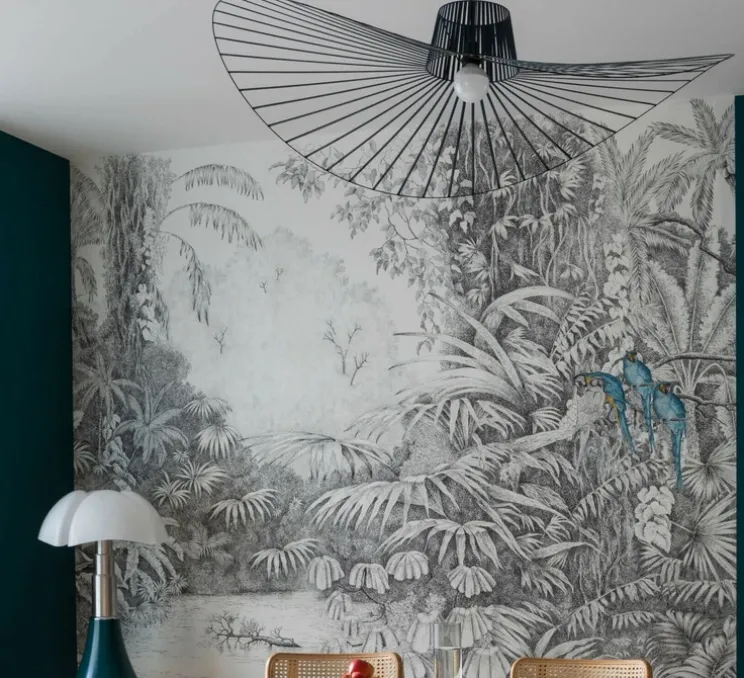 Lampe à poser, Pipistrello Medium, vert foncé, LED, 2700K, 850 lm, variation, H62cm, Ø40cm - Martinelli Luce