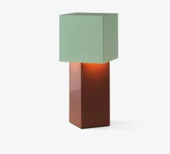 Lampe à poser, Pivot ATD7, rouille, menthe, IP44, Ø10cm, H26cm - Andtradition