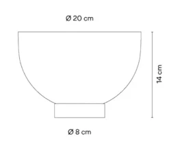 Lampe à poser, Plusminus Solo 6365, noir, LED, dim, 2700K, 846 lm, Ø20cm, H14cm - Vibia