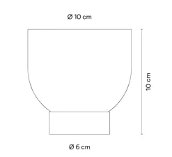 Lampe à poser, Plusminus Solo 6363, noir, LED, dim, 2700K, 491 lm, Ø10cm, H10cm - Vibia