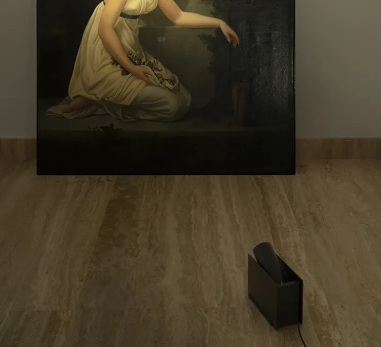 Lampe à poser, pour tableau, Plint, noir, LED, 2700K, 900lm, L18,7cm, H12,7cm - Ilti Luce