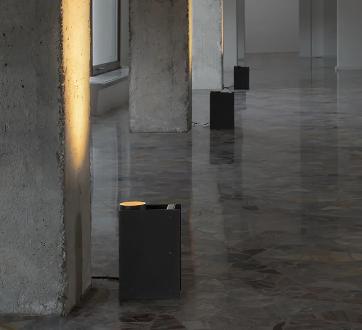 Lampe à poser, pour tableau, Plint, noir, LED, 2700K, 900lm, L18,7cm, H12,7cm - Ilti Luce