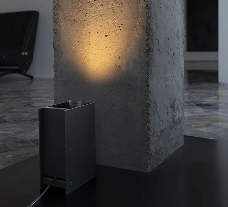 Lampe à poser, pour tableau, Plint, noir, LED, 2700K, 900lm, L18,7cm, H12,7cm - Ilti Luce