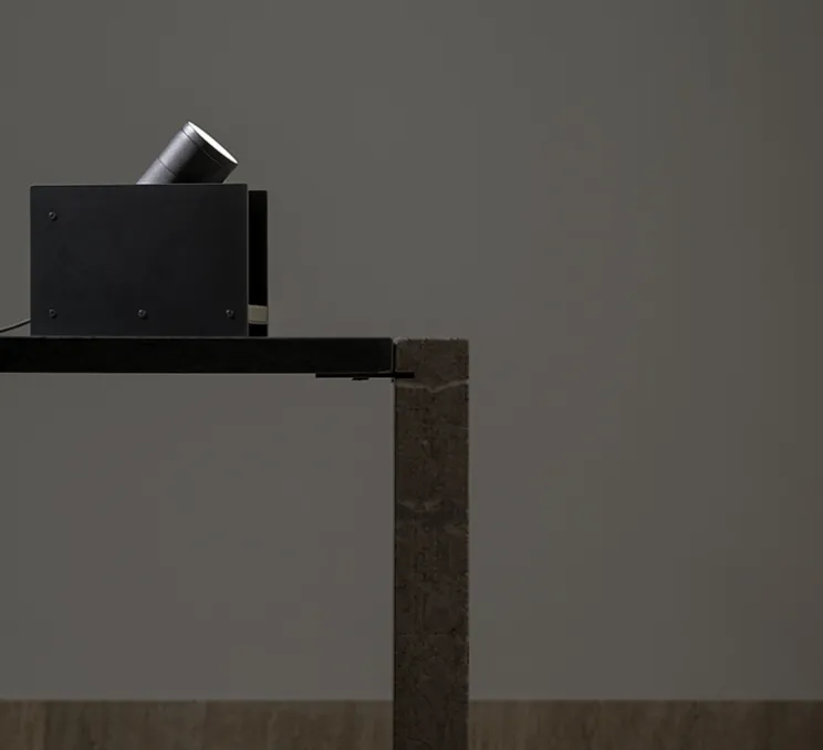 Lampe à poser, pour tableau, Plint, noir, LED, 2700K, 900lm, L18,7cm, H12,7cm - Ilti Luce