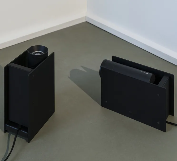 Lampe à poser, pour tableau, Plint, noir, LED, 2700K, 900lm, L18,7cm, H12,7cm - Ilti Luce