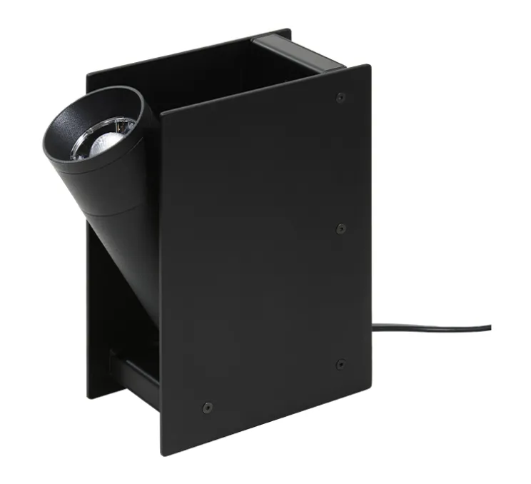 Lampe à poser, pour tableau, Plint, noir, LED, 2700K, 900lm, L18,7cm, H12,7cm - Ilti Luce