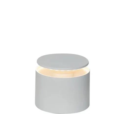 Lampe à poser, Push-Up, blanc, IP54, LED, dim, 2200-3000K, 207 - 235 - 248 lm, Ø12cm, H10cm - Zafferano
