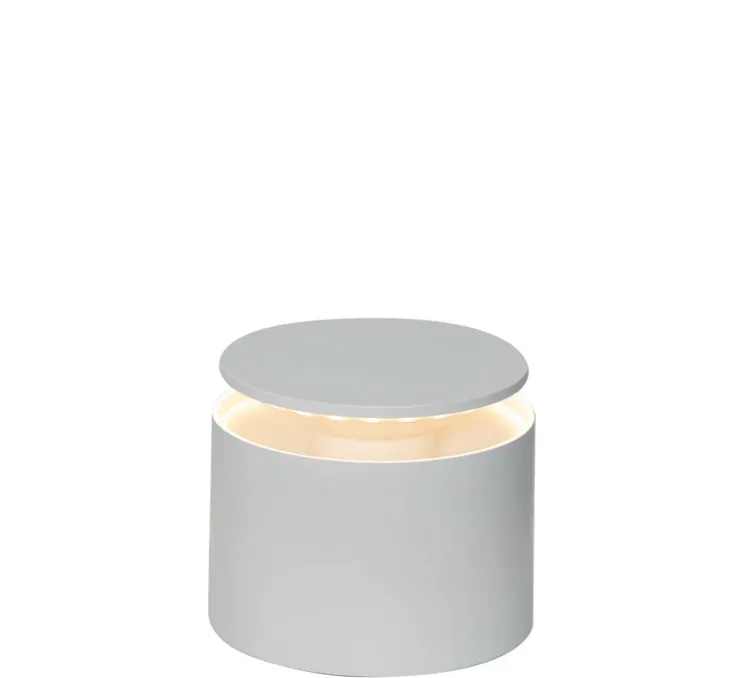 Lampe à poser, Push-Up, blanc, IP54, LED, dim, 2200-3000K, 207 - 235 - 248 lm, Ø12cm, H10cm - Zafferano