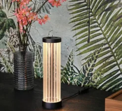 Lampe à poser, Quimera, bronze foncé mat, LED, dim, 2700-3000K, 120 lm, Ø8cm, H27,7cm - SLV