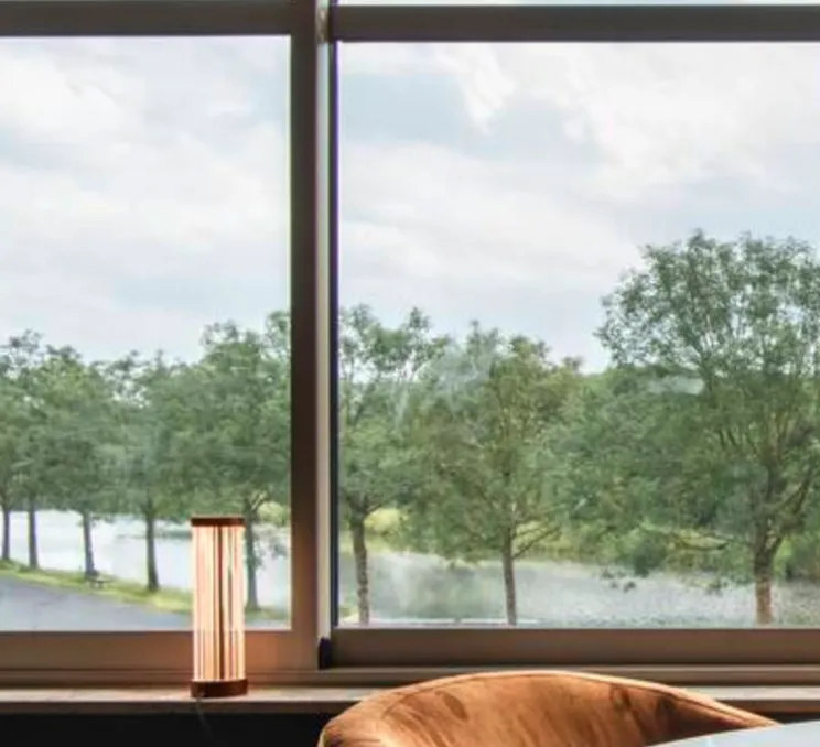 Lampe à poser, Quimera, laiton brossé, LED, dim, 2700-3000K, 120 lm, Ø8cm, H27,7cm - SLV