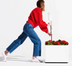 Lampe à poser, Racket La Surprise, blanc, IP55, LED, 2700K, lm, Ø13cm, H85cm - Fatboy