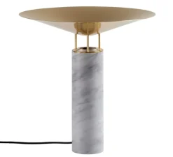 Lampe à poser, Rebound, Marbre blanc, Ø40cm, H39,4cm - Carpyen