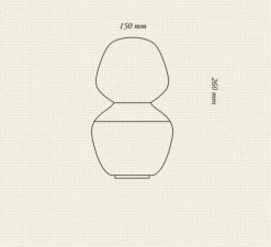 Lampe à poser, Reflection Enno, blanc, Ø15cm, H26cm - Tala