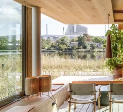 Lampe à poser, Ro, jute, Ø23cm, H40cm - Made by Hand