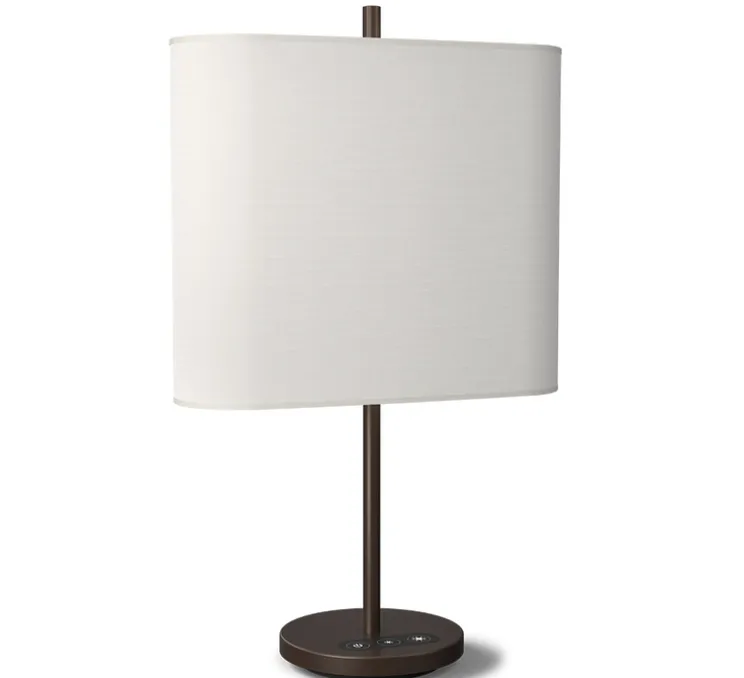 Lampe à poser, RooMate, Bronze metallique, blanc, LED, dim, 2700-4100K, 1830 lm, L36,2cm, H56,7cm - Belid