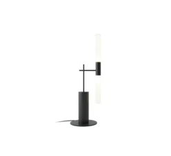Lampe à poser, Roos, noir mat, LED, 2700K, 700 lm, L3,5cm, H63cm - Robin