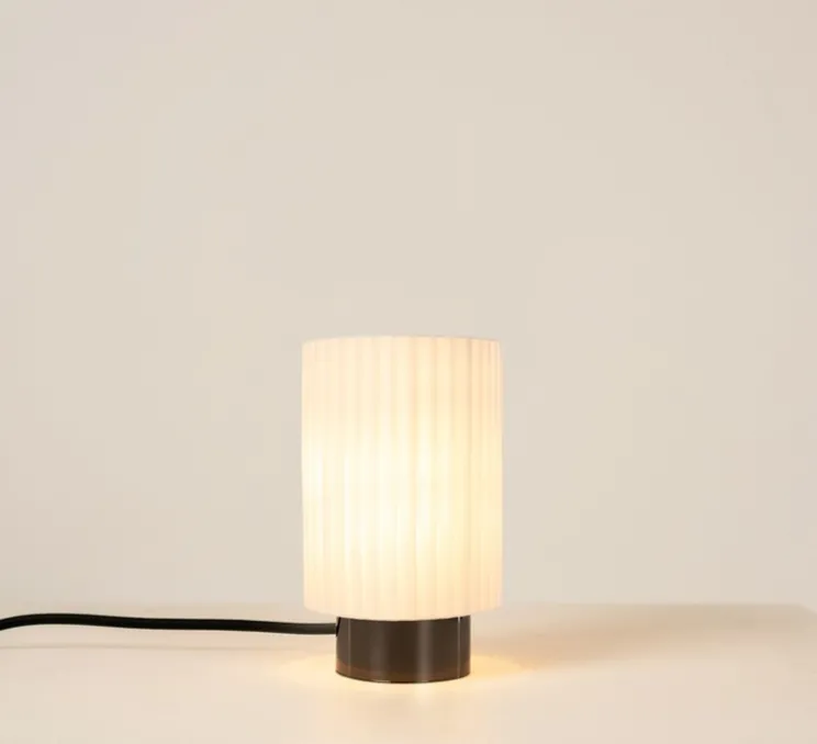 Lampe à poser, Ruban 07-14, graphite poli, Ø10cm, H17cm - CVL