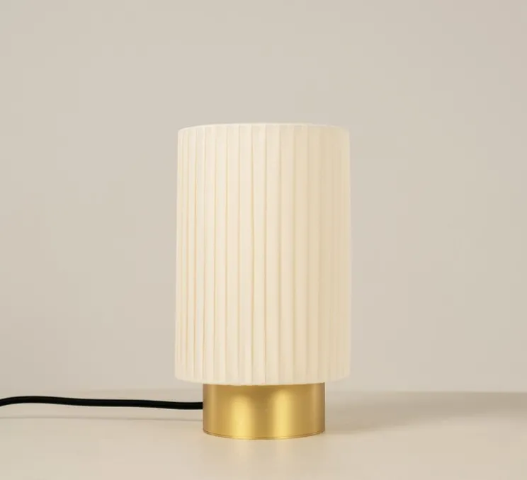 Lampe à poser, Ruban 10-20, laiton satiné, Ø14cm, H24cm - CVL
