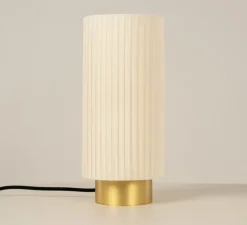 Lampe à poser, Ruban 10-28, laiton satiné, Ø14cm, H32cm - CVL