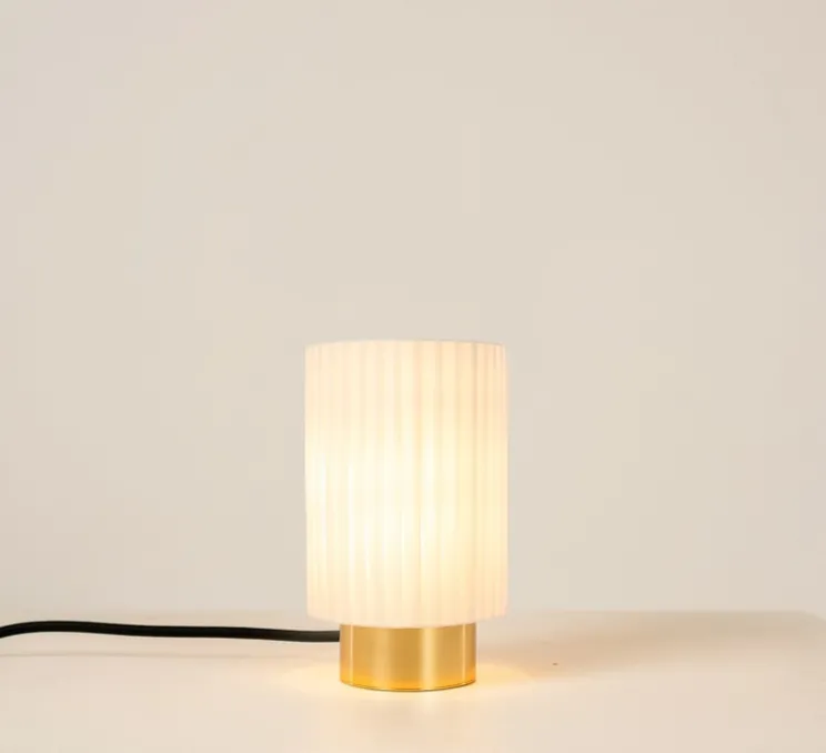 Lampe à poser, Ruban 07-14, laiton poli, Ø10cm, H17cm - CVL