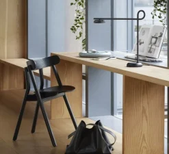 Lampe à poser, Salto, noir, LED, dim, 3000K, 550 lm, L47cm, H47cm - Northern