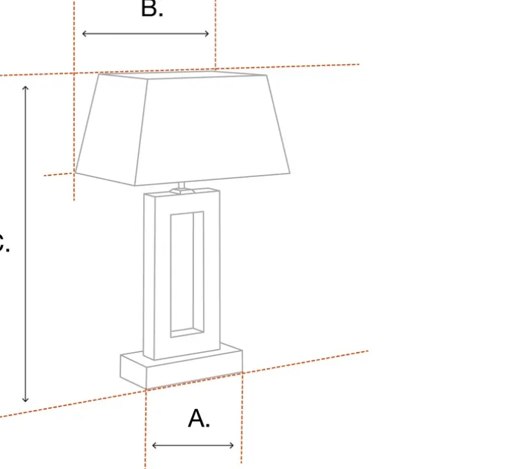 Lampe à poser, Savona, blanc, laiton, L58cm, H66cm - Eichholtz