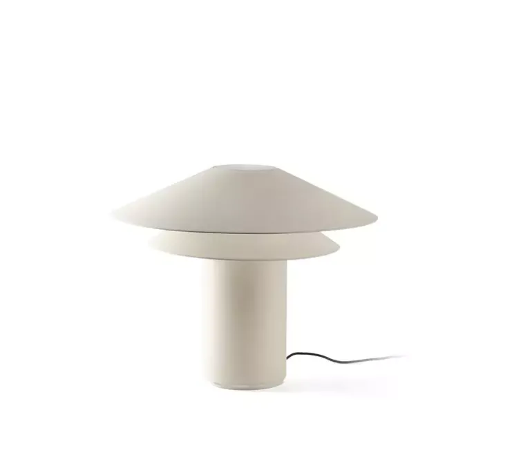 Lampe à poser, Shan, beige, Ø60cm, H48,5cm - Faro