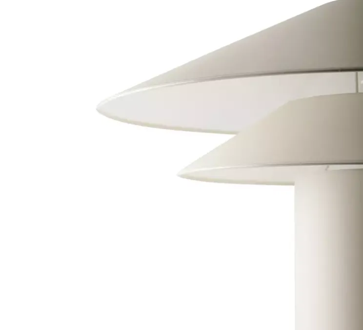 Lampe à poser, Shan, beige, Ø60cm, H48,5cm - Faro