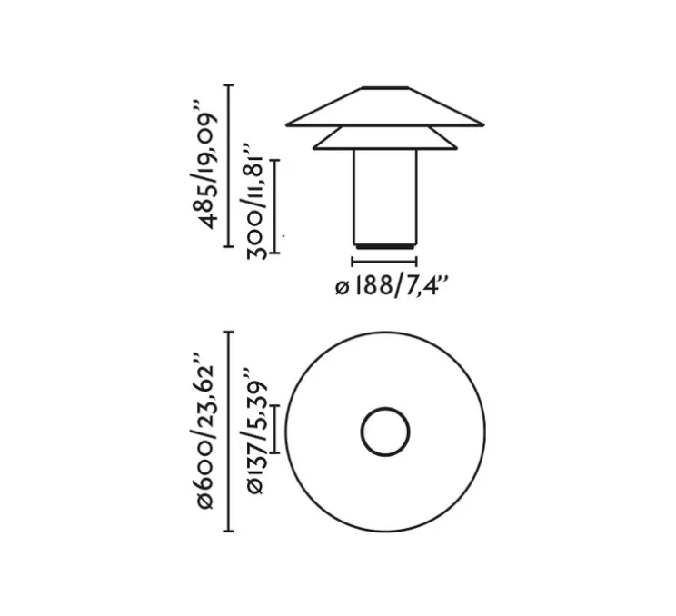 Lampe à poser, Shan, beige, Ø60cm, H48,5cm - Faro